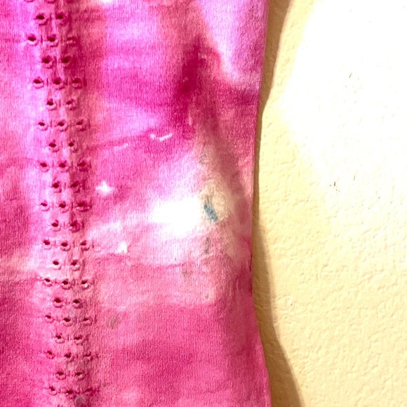 Free People Movement Leggings XS/S Pink White Tie Dye Pants - Picture 6 of 10